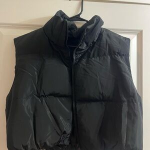 Women's Black Puffer Vest